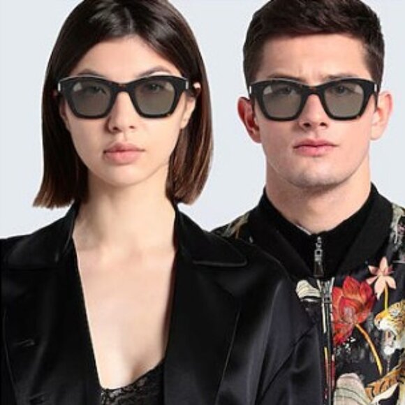 🕶️ New Saint Laurent SL592 001 Sunglasses - Black Frame, Black Lenses - Picture 5 of 12